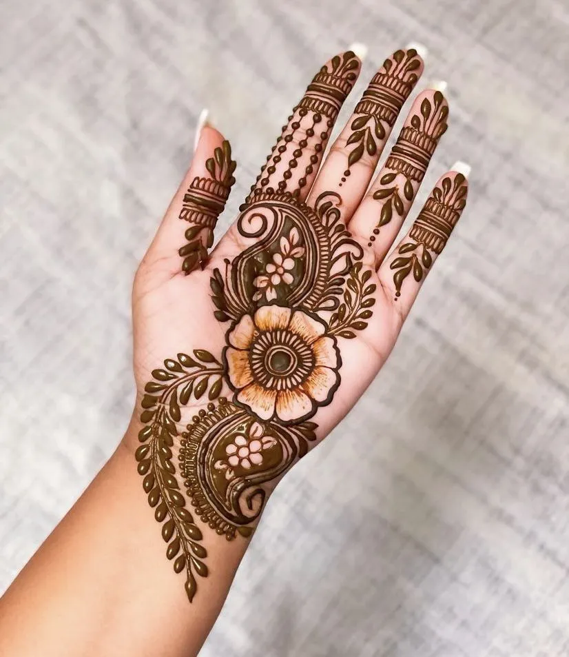 Arabic Mehndi Design For Front Hand