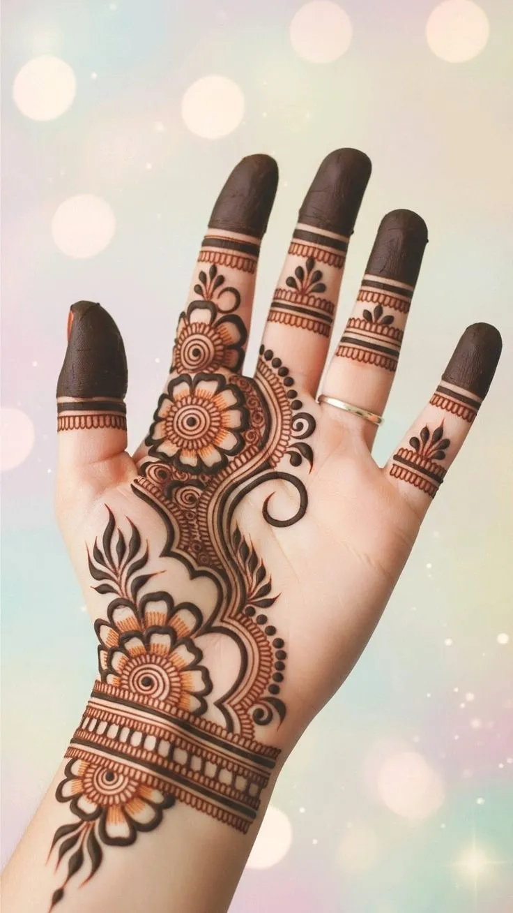 Arabic Mehndi Design For Front Hand