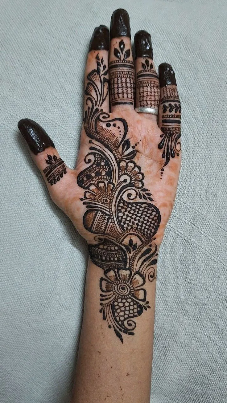 Arabic Mehndi Design For Front Hand