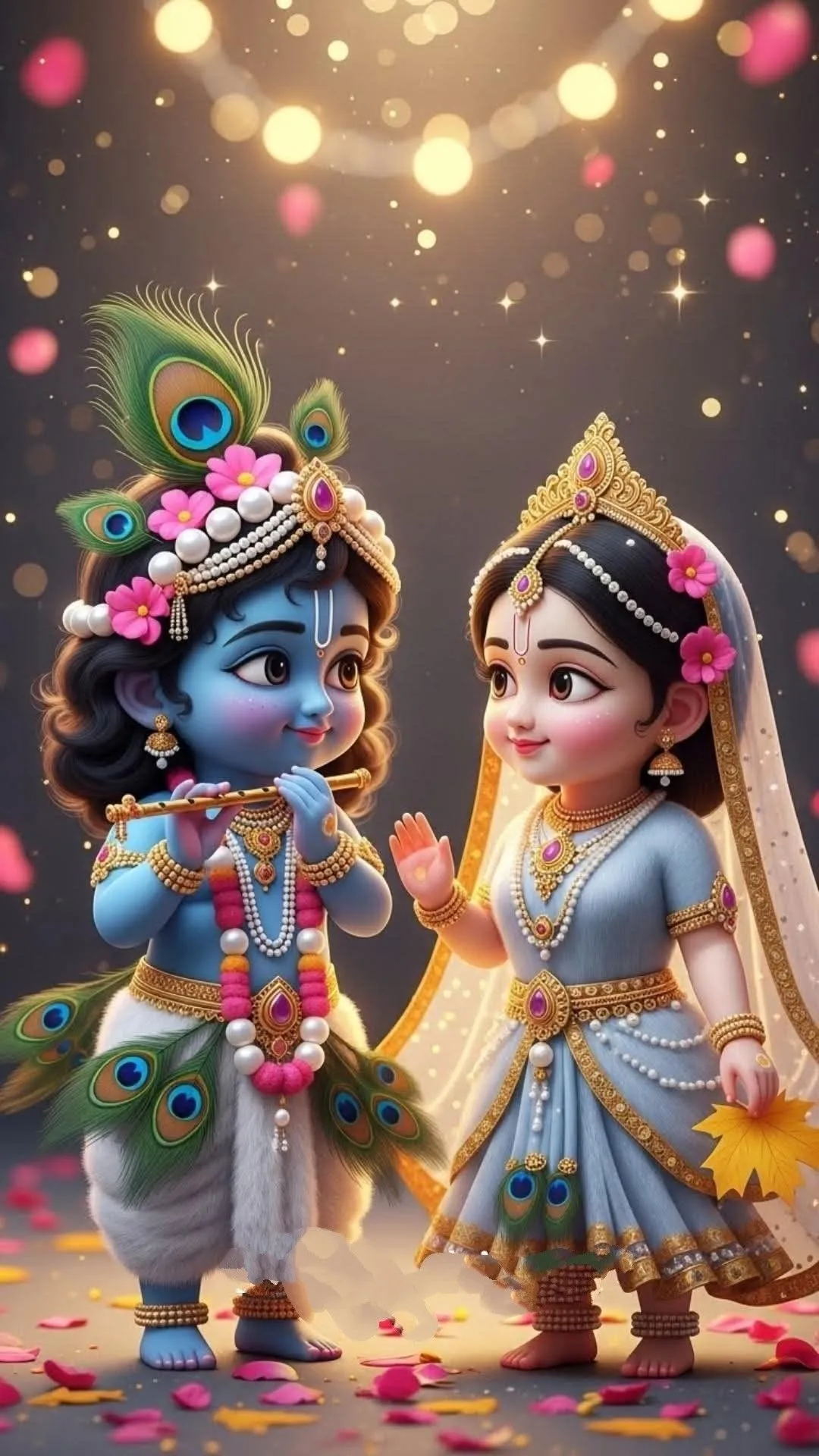 Cute Little Radha Krishna Images