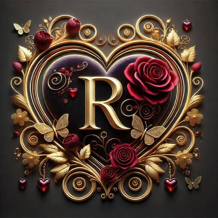 cute r love heart dp