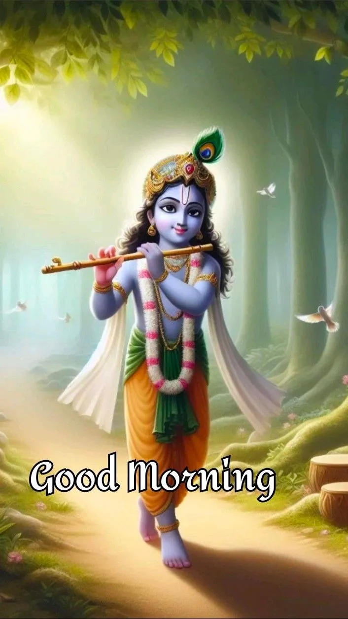 Good Morning Krishna Images