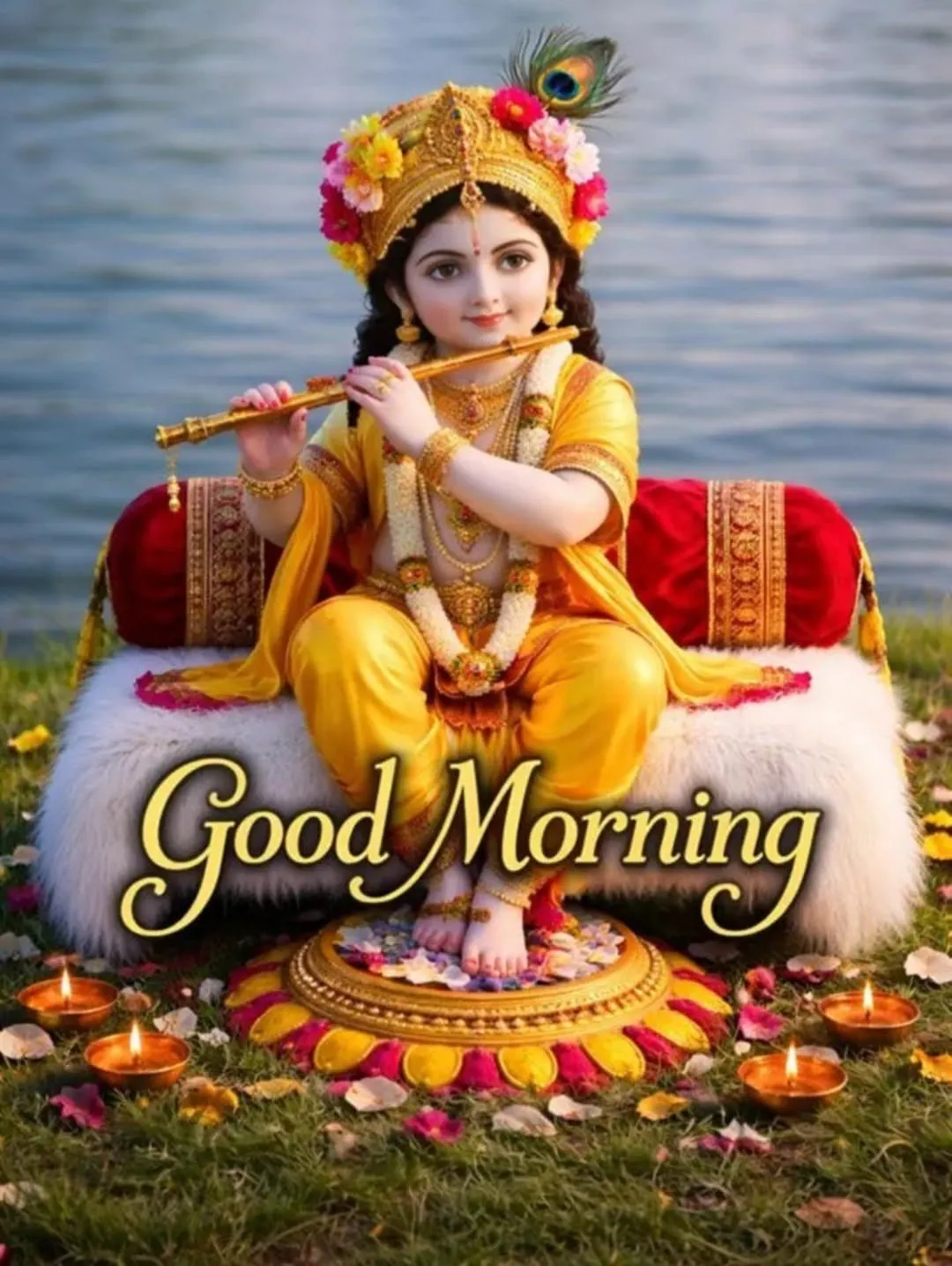 Good Morning Krishna Images