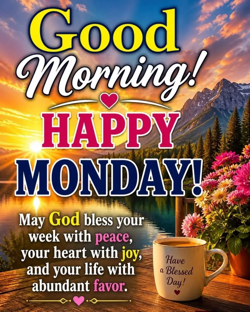 Good Morning Monday Wishes Pics
