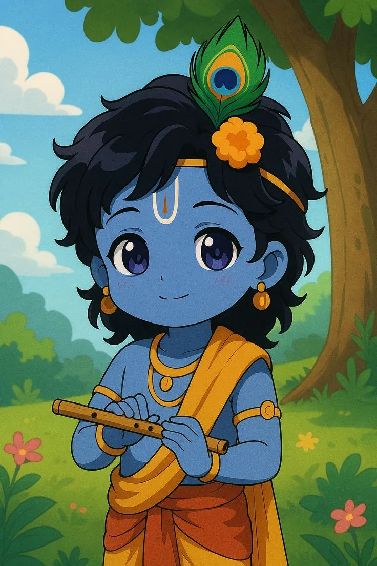Krishna Cartoon Images