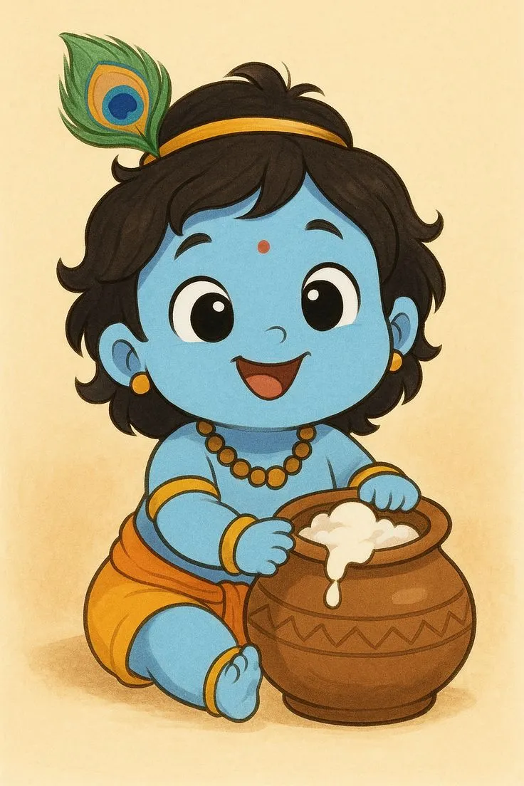 Krishna Cartoon Images