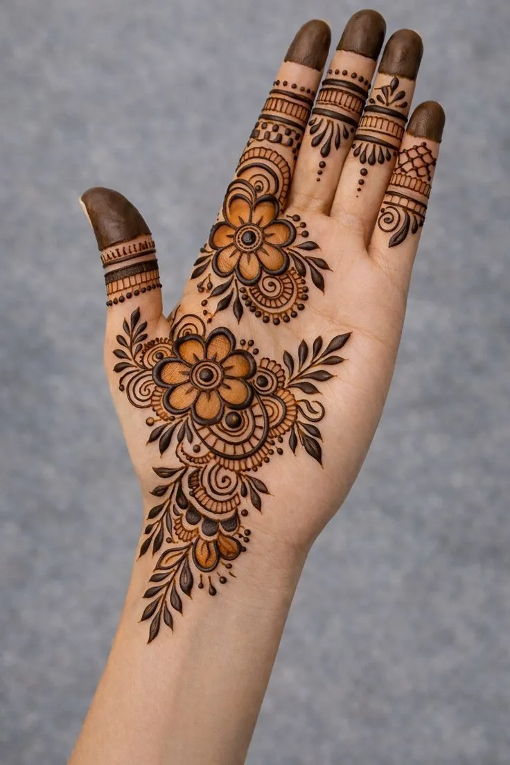 Latest Arabic Mehndi Design