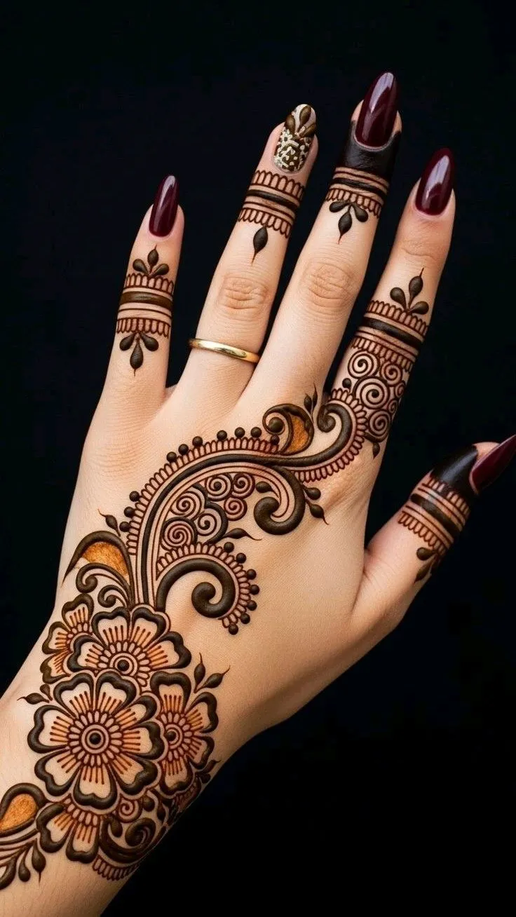 Latest Arabic Mehndi Design