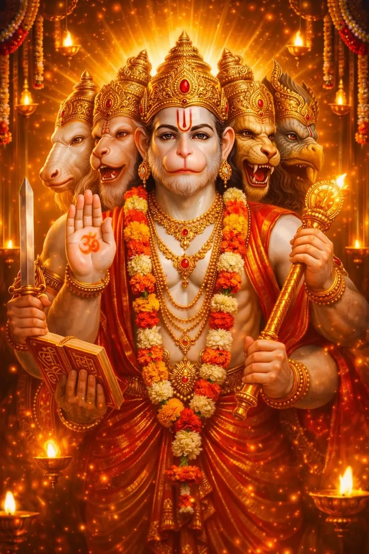 Panchmukhi Hanuman Dp Image