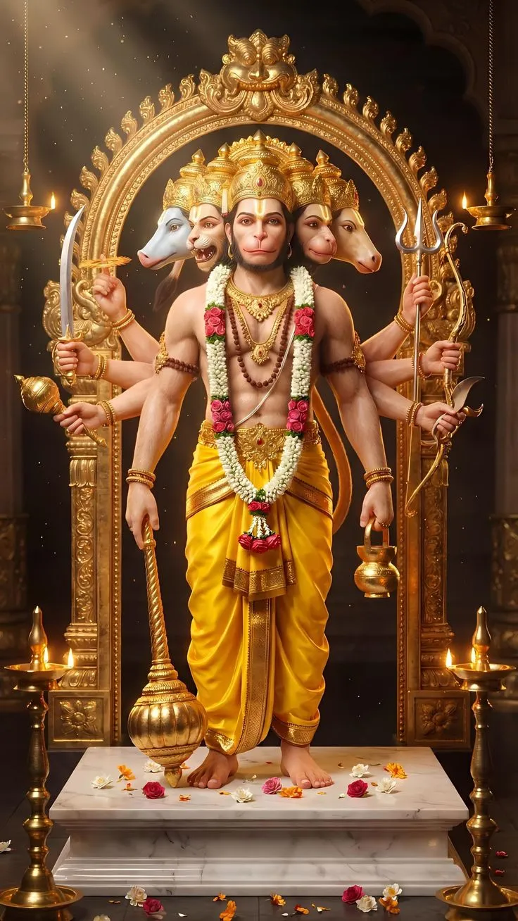 Panchmukhi Hanuman Ji Ki Dp Image