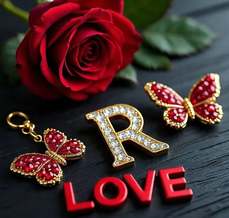 R Love Heart Photo