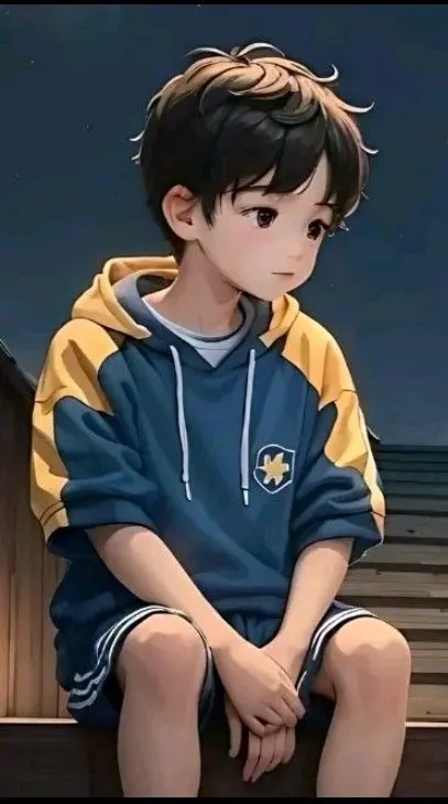 Sad Boy Cartoon Photo