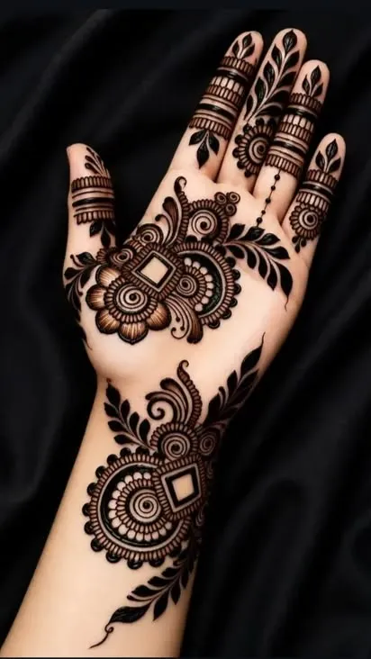 Simple Arabic Mehndi Design Photos