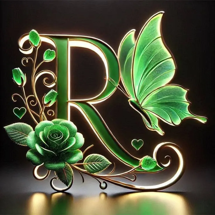 Stylish R Letter Dp