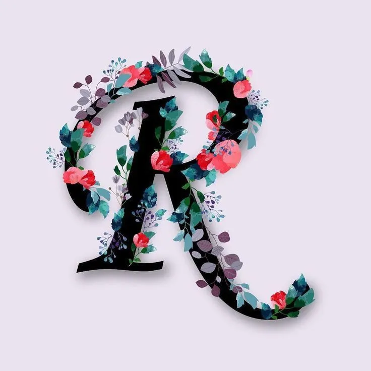 Stylish R Letter Dp