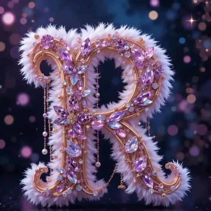 Stylish R Letter Dp