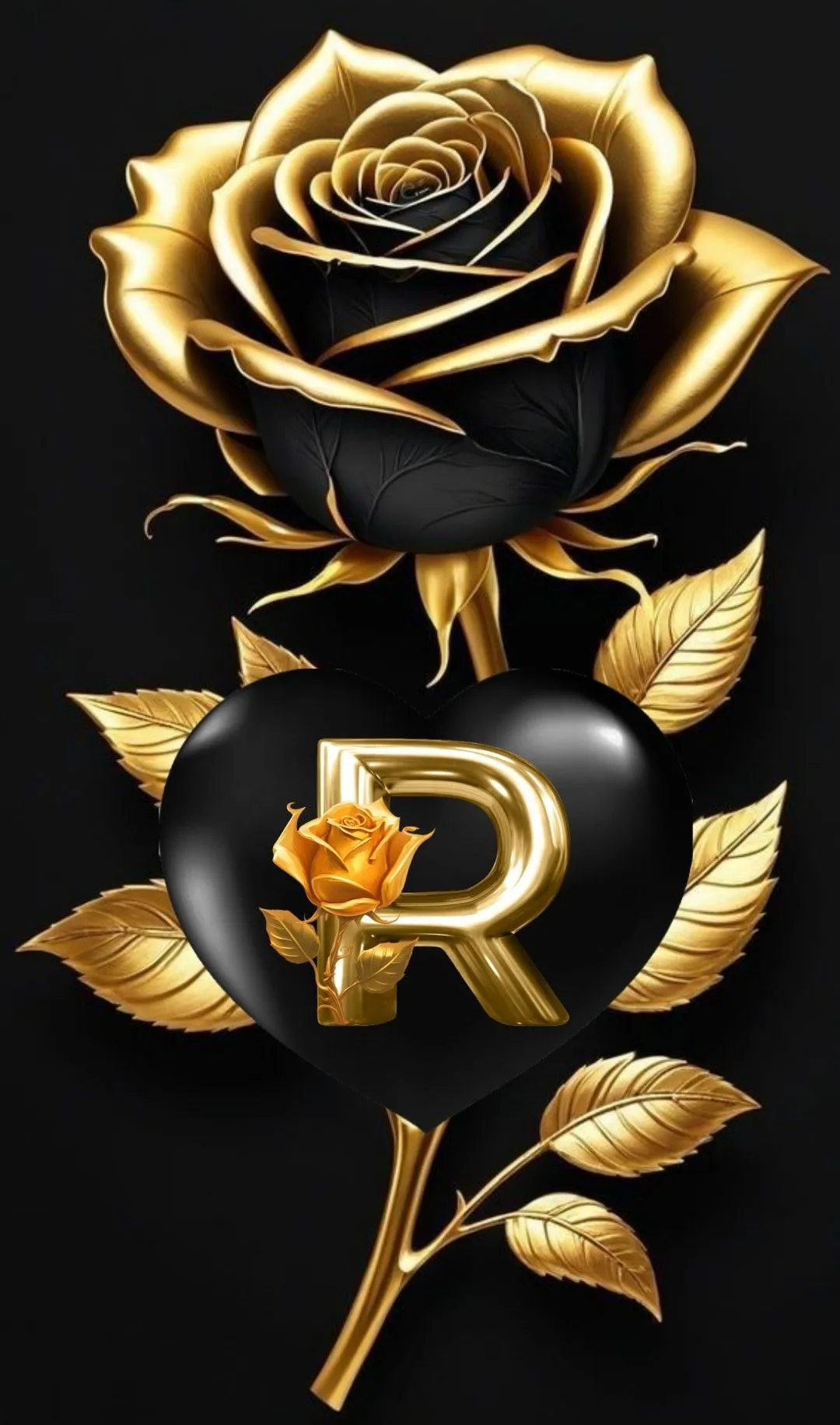 Stylish R Letter Dp