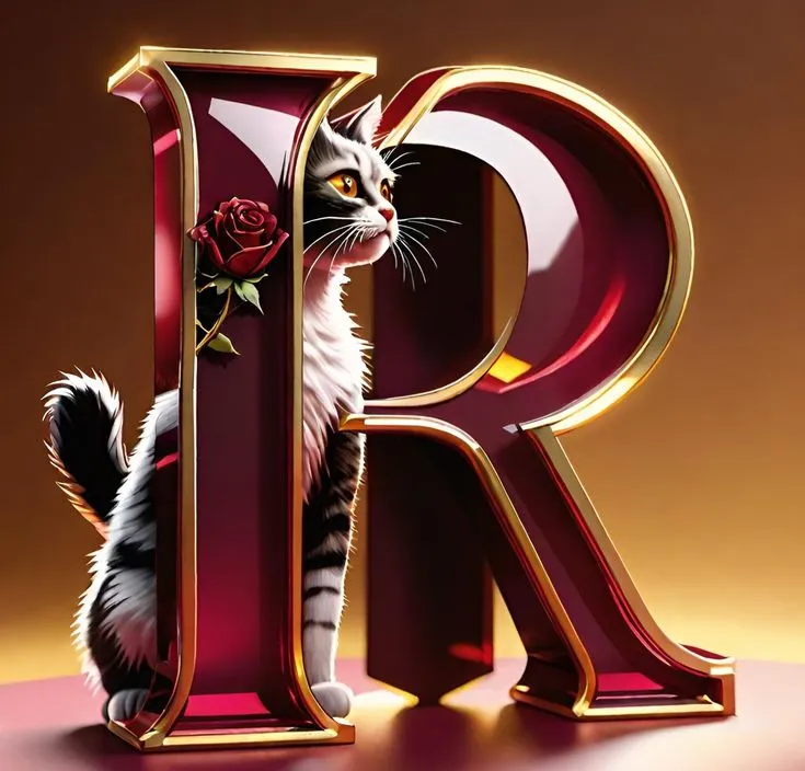 Stylish R Letter Dp